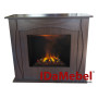 Камінокомплект IDaMebel Denpasar коричневий (1170x990x460) з паровим каміном Royal 3D Inferno LED зі справжнім 3D ефектом полумʼя, звуком, інтенсивністю полумʼя