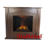 Камінокомплект IDaMebel Denpasar коричневий (1170x990x460) з паровим каміном Royal 3D Inferno LED зі справжнім 3D ефектом полумʼя, звуком, інтенсивністю полумʼя