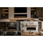 Електрокамін з обігрівом Dimplex Prism 50 LED (BLF5051) лінійний, з кристалами, кольорами, розмір 1277x495x181 + Подарунок! Комплект дров керамічних