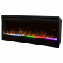Електрокамін з обігрівом Dimplex Prism 50 LED (BLF5051) лінійний, з кристалами, кольорами, розмір 1277x495x181 + Подарунок! Комплект дров керамічних