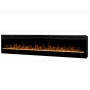 Електрокамін з обігрівом Dimplex Galveston LED (BLF74) лінійного типу, з кристалами скла, реалістичним ефектом полумʼя, розмір 1883x493x187