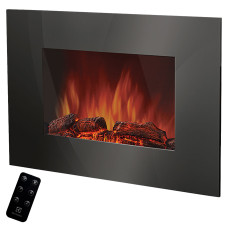 Електрокамін з обігрівом Electrolux EFP/W-1250ULS Black зі звуком