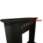 Камінокомплект IDaMebel Elaine темний шоколад (900x920x310) з каміном Royal Flame Majestic Black з обігрівом, звуком, дровами та декоративною решіткою