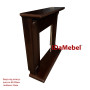 Камінокомплект IDaMebel Carolina горіх Fobos Black (виріз під плінтус 90x25)