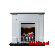 Камінокомплект IDaMebel Julia Білий Danville Chrome Камінокомплект IDaMebel Julia Білий Danville Chrome