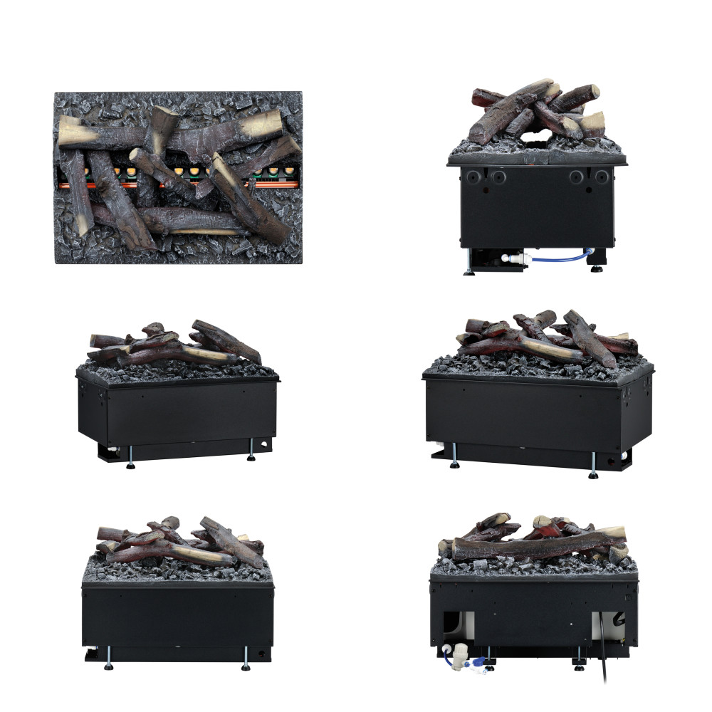 Електрокамін паровий Dimplex Opti-Myst Cassette 500 Multicolor R SS New зі справжнім 3D ефектом полумʼя, звуком та кольоровим полумʼям (з ємностями для води, новий дизайн дров), розмір 508x390x354