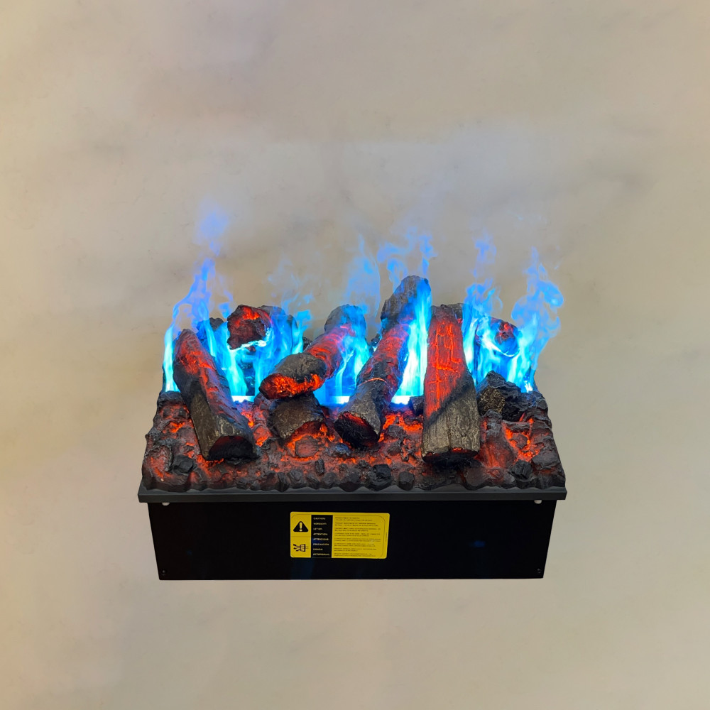 Електрокамін паровий Dimplex Opti-Myst Cassette 500 Multicolor P SS зі справжнім 3D ефектом полумʼя, звуком та кольоровим полумʼям (підключення до води, з дровами), розмір 508x390x354