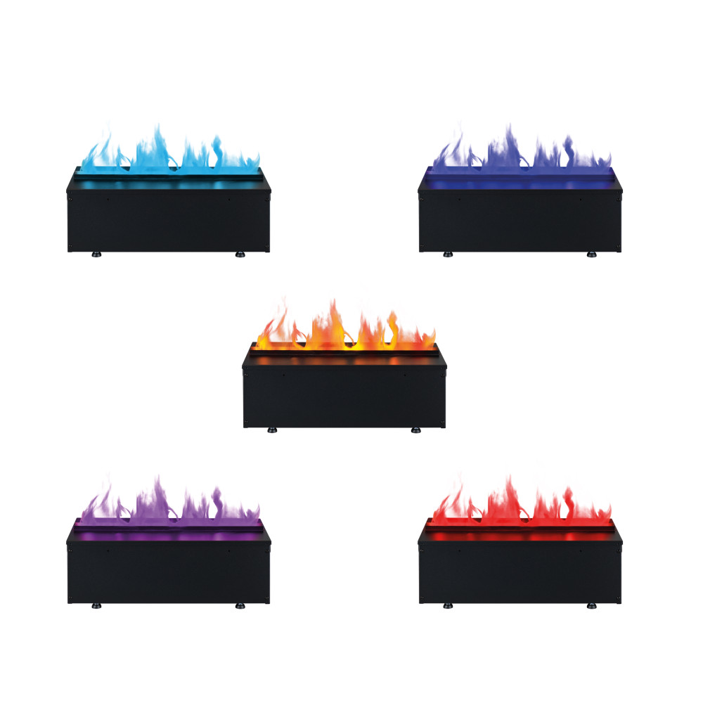 Електрокамін паровий Dimplex Opti-Myst Cassette 750 Multicolor P SS зі справжнім 3D ефектом полумʼя, звуком та кольоровим полумʼям (підключення до води, з дровами), розмір 726x390x356