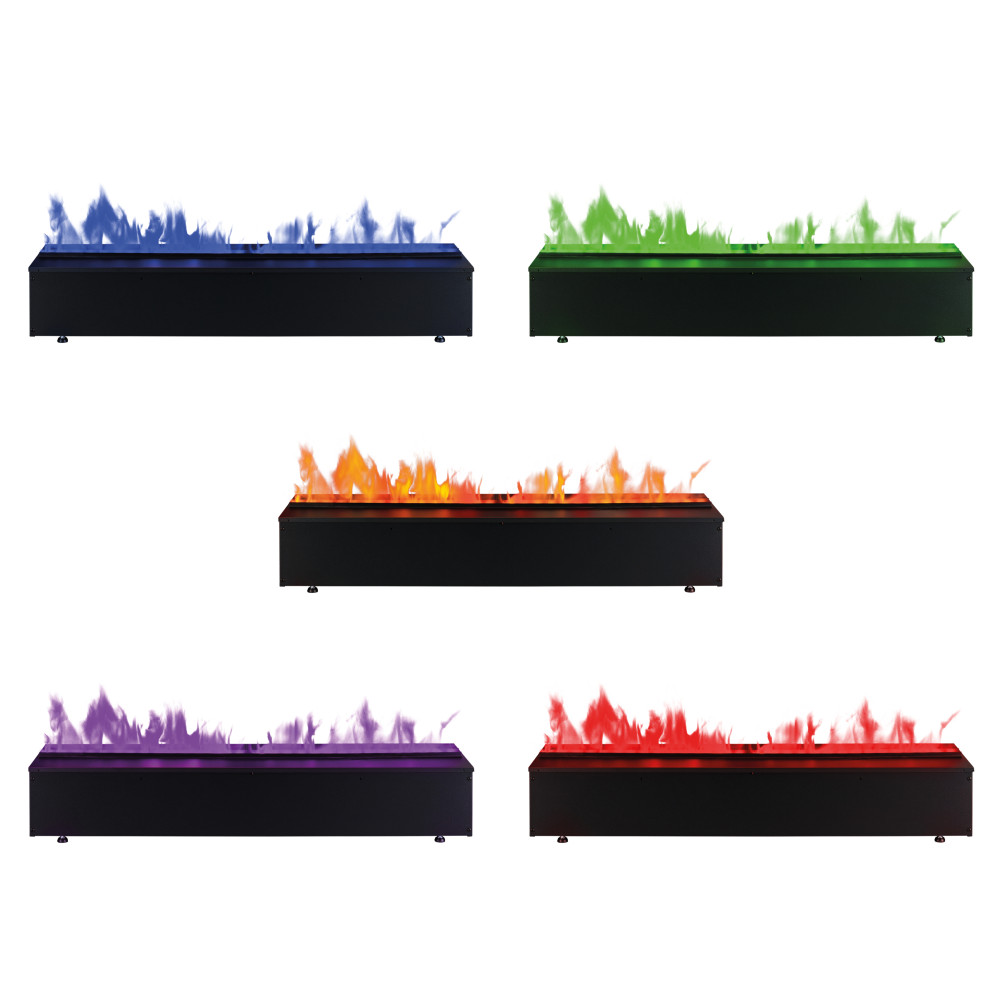 Електрокамін паровий Dimplex Opti-Myst Cassette 1000 Multicolor P SS New зі справжнім 3D ефектом полумʼя, звуком та кольоровим полумʼям (підключення до води, новий дизайн дров), розмір 1017x390x354