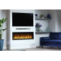 Електрокамін з обігрівом Dimplex Ignite Evolve 74 (EVO1800) з дровами, кристалами скла, кольорами полумʼя та підсвітки наповнення, WiFi керування, розмір 1941x419x152
