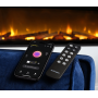 Електрокамін з обігрівом Dimplex Ignite Evolve 74 (EVO1800) з дровами, кристалами скла, кольорами полумʼя та підсвітки наповнення, WiFi керування, розмір 1941x419x152 + Подарунок! Зволожувач повітря