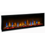 Електрокамін з обігрівом Dimplex Ignite Evolve 74 (EVO1800) з дровами, кристалами скла, кольорами полумʼя та підсвітки наповнення, WiFi керування, розмір 1941x419x152 + Подарунок! Зволожувач повітря
