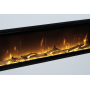 Електрокамін з обігрівом Dimplex Ignite Evolve 100 (EVO2500) з дровами, кристалами скла, кольорами полумʼя та підсвітки наповнення, WiFi керування, розмір 2576x419x152 + Подарунок! Зволожувач повітря