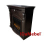 Камінокомплект IDaMebel Paris венге (1300x1180x450) з каміном Dimplex Symphony XHD 28 з реалістичними дровами, обігрівом, кольорами та ефектом тління