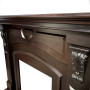 Камінокомплект IDaMebel Paris венге (1300x1180x450) з каміном Dimplex Symphony XHD 28 з реалістичними дровами, обігрівом, кольорами та ефектом тління