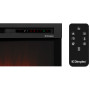 Камінокомплект IDaMebel Paris венге (1300x1180x450) з каміном Dimplex Symphony XHD 28 з реалістичними дровами, обігрівом, кольорами та ефектом тління