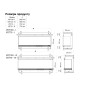 Електрокамін тристоронній Dimplex Opti-V Vista 70 III (770x670x398) з 5D ефектом полумʼя, обігрівом, звуком та дровами (VST70-III), розмір 770x670x398