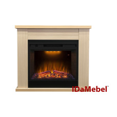 Камінокомплект IDaMebel Agata молочний дуб Royal Goodfire 26