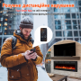Електрокамін ультратонкий Royal Galaxy Slim 50 RB з обігрівом, Wi-Fi керування, розсипними дровами, кристалами, кольорами полумʼя та підсвітки наповнення, розмір 1270x450x80 (EF50RB)