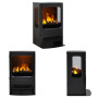 Чавуна електропічка Dimplex Mapleton 80 Optimyst (MPT80) зі справжнім 3D ефектом, обігрівом, дровами, звуком, розмір 463x764x442