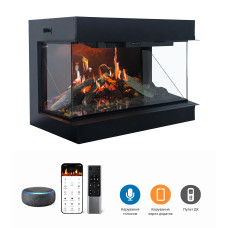 Електрокамін тристоронній Royal Holographic TS 50 H LCD Wi-Fi