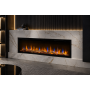 Електрокамін з обігрівом Dimplex Ignite Evolve 50 Oak Logs (EVO1200OakLogs) з цільними дровами дуб, кристалами скла, кольорами полумʼя та підсвітки наповнення, керування через застосунок, розмір 1306x419x152