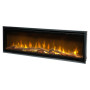 Електрокамін з обігрівом Dimplex Ignite Evolve 50 Oak Logs (EVO1200OakLogs) з цільними дровами дуб, кристалами скла, кольорами полумʼя та підсвітки наповнення, керування через застосунок, розмір 1306x419x152